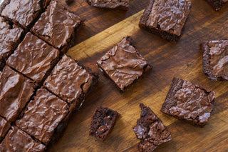Kernza Brownies on a cutting board