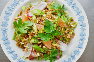 Kernza® Spring Vegetable Salad with Grapefruit Vinaigrette