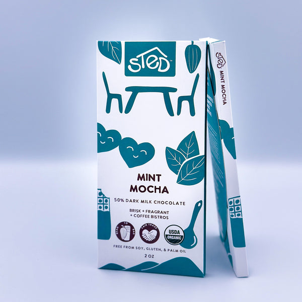 Dark Milk Chocolate Bar with Mint Mocha – Perennial Pantry