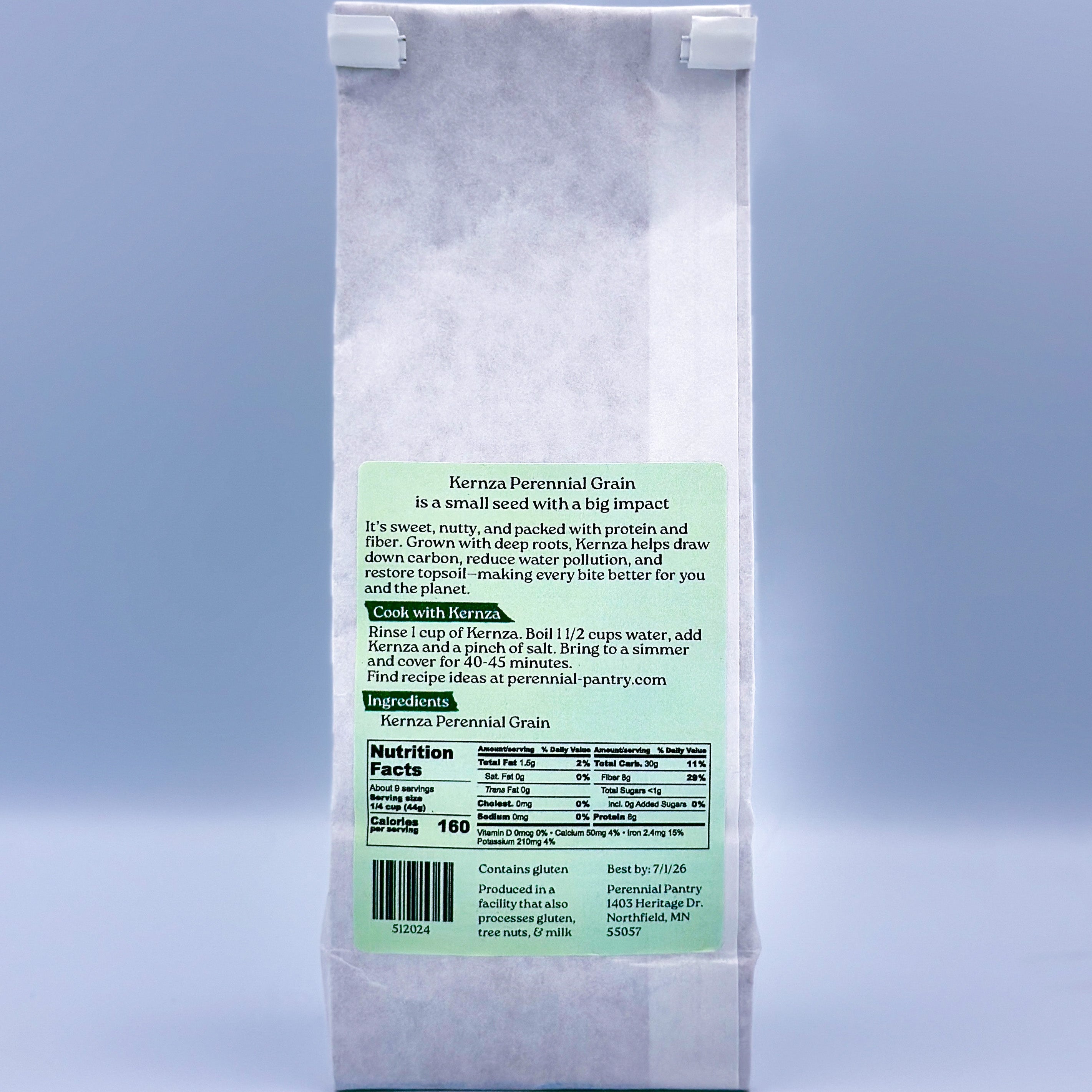 kernza seed for planting Kernza® Whole Grain – Perennial Pantry